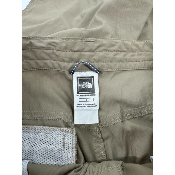 The North Face convertible cargo hiking pants Size 6 khaki - Picture 7 of 8